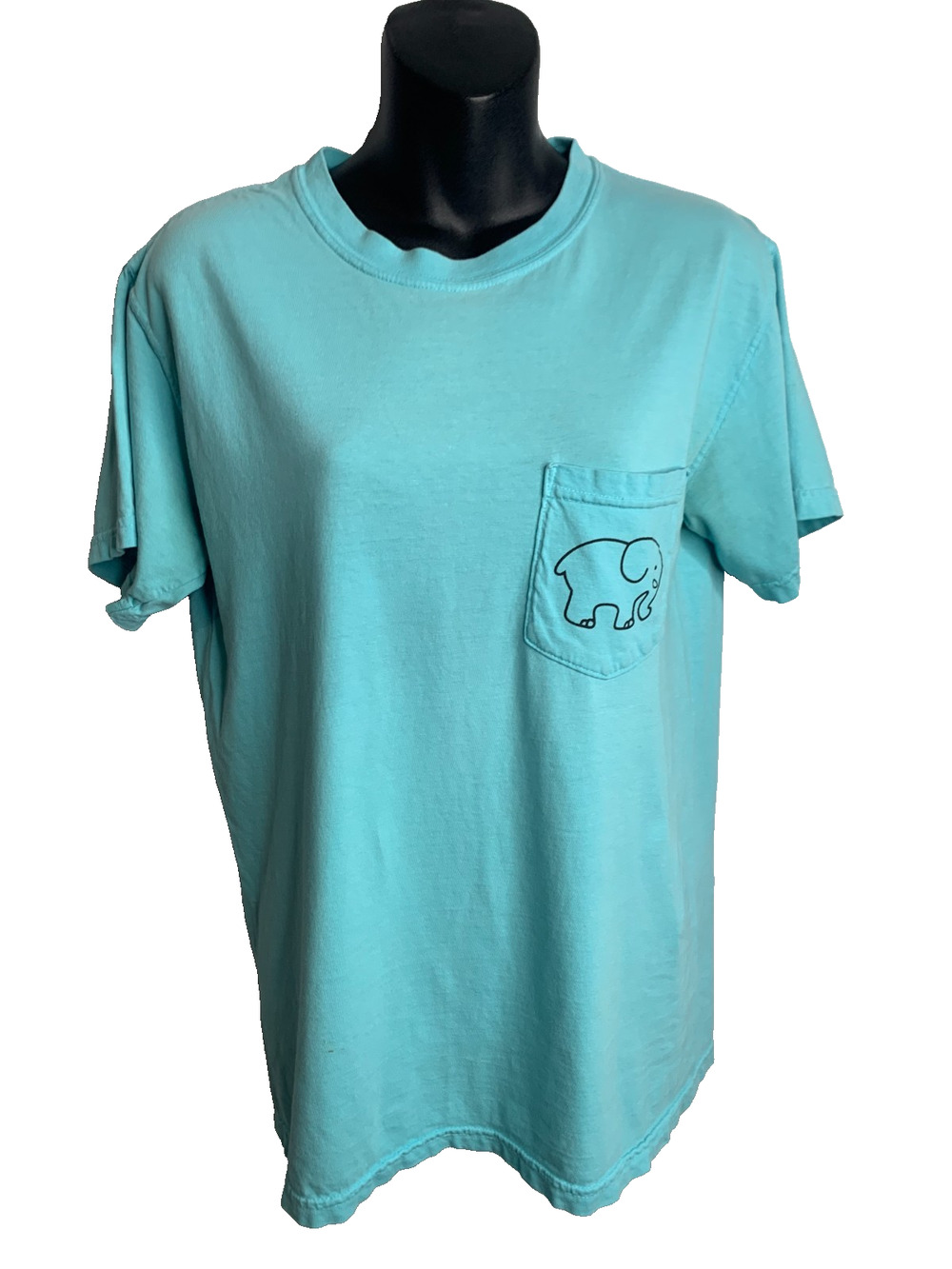 Ivory Ella Comfort Colors Women's Small Teal Short Sleeve T-Shirt